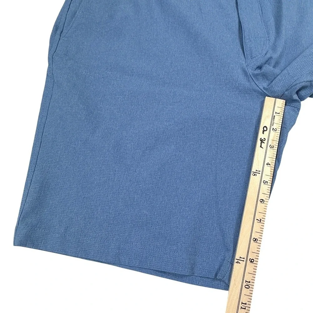 Under Armour Men Blue HeatGear Loose Fit Golf Shorts Heathered Activewear Sz 40